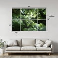 thumbnail image 2 of 8 Pack Art Acoustic Panels Sound Absorbing Ancient Large Trees Forest Scenic Trees Foliage Sunlight Moss Bamboo Soundproof Wall Panels Self Adhesive for Bedroom Home Theater 48"x32", 2 of 7