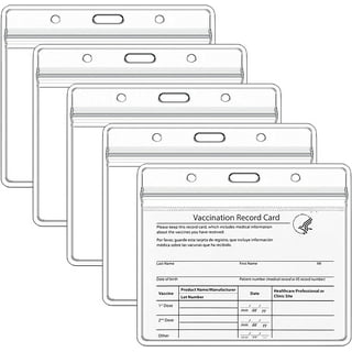 Eqwljwe Medicare Card Protector, 6 Pack Plastic Card Holder for Wallet Single 4X 3 Business Card Sleeve Waterproof Cards Plastic Protector for Credit