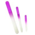 thumbnail image 1 of Lima de uñas de cristal de 3 piezas, lima de uñas para uñas naturales, lima de uñas acrílicas y kit de empujador de cutículas, juego de cuidado de uñas, 1 of 6