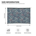 thumbnail image 4 of Haiem Leaves Snowflakes Music Lover Merch Makeup Bag, Cosmetic Bag,Singer Fans Cosmetic Bag, Portable Stationary Storage Organizer, Travel Makeup Bag, 4 of 8