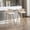 Cream, variant on 30 Inch Velvet Bar Stools with Chrome Base / Elegant Addition to Your Dining Room