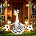 thumbnail image 6 of Nkmbld Porch Goose Clothes, Sports Goose Decor Lawn Gooses Clothes Geese Costume for 23" Cement Plastic Geese Statue for Garden Patio Yard Decoration, 6 of 8