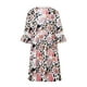 thumbnail image 4 of VISgogo Vestido suelto con cuello en V para mujer, bohemio 3/4 de manga larga con ribete de encaje, minivestido de playa fluido VISgogo  moda, 4 of 9