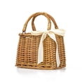 thumbnail image 1 of Natural tejida a mano rectangular de mimbre bolso de mano de la cesta del bolso retro de verano de las mujeres de la paja Tote (Rectangular Caqui), 1 of 5