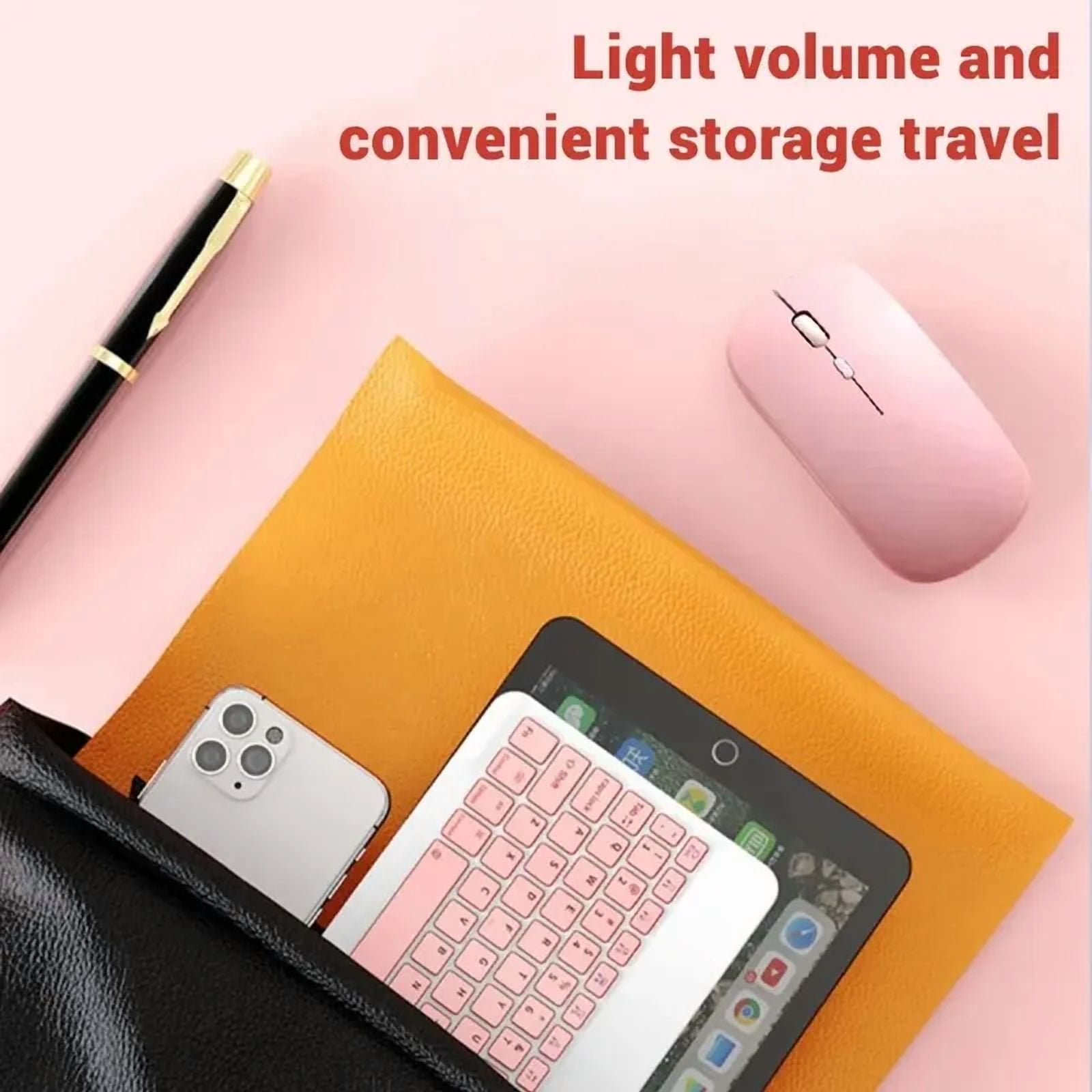 Universal Wireless Bluetooth Mouse BT English Keyboard For iPad 10th Air 2 Generation Phone Tablet Portable For Xiaomi Android