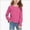 C33-Hot Pink, variant on 14-16 Years Long Sleeve Shirts For Girls Casual Basic Top For Girls Smocked Cuffs Girls Sweatshirts Back To School Outfits For Teen Girls Girl Tops Size 14-16