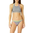 thumbnail image 4 of No Boundaries Juniors Textured Stripe Scoop Bikini Swim Bottom, 4 of 5