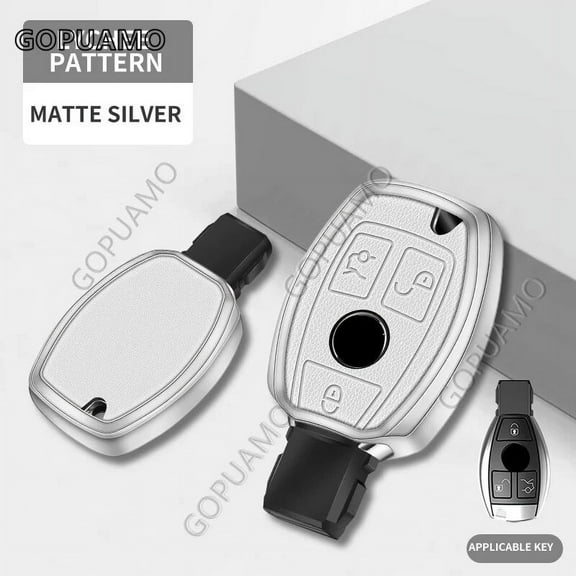 For Mercedes Benz B 3 buttons A B C E S Class W176 GLC CLA AMG W177 W212 W213 Zinc alloy leather Style Car Key Case Cover Shell