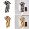 thumbnail image 2 of Fashionable Wool Scarf with Jacquard Pattern Soft and Breathable Neck Scarf Shawl Wrap for Men and Women Various Outfit 30, 2 of 4