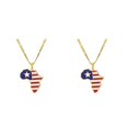 thumbnail image 1 of Baohd Collier de Déclaration à la Mode avec Africa Map Pendentif Léger Liberia 2Set, 1 of 6