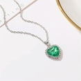 thumbnail image 2 of K-KED Fashion Women 925 Silver Cubic Zirconia Necklace Pendant Wedding Delicate Jewelry Gifts-#5, 2 of 5