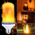 thumbnail image 3 of LED Flame Light Bulbs 4 Modes Flickering Fire Flame with Upside-down Effect E26 Base Flame Effect Light Bulbs for Halloween Christmas Home Decorations, 3 of 9