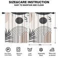 thumbnail image 2 of Blackout Kids Curtains,Brown Boho Geometric and Plant Pattern Childrens Insulated Curtains Set Of 2,Bedroom Essentials,Toddler Room Decor 42x54in(106x137cm), 2 of 5