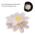 thumbnail image 4 of Flower Hair Claw Clip, Hair Clip Flower, Flower Hair Clips, Jaw Clamps for Women Hair Styling Tool Hair Accessories or Festival Gifts (White daisies), 4 of 5