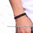 thumbnail image 4 of Pulsera Esclava Hombre Y Mujer Cubano Eslabón Acero Xtellar Negro, 4 of 4