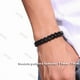 thumbnail image 4 of Pulsera Esclava Hombre Y Mujer Cubano Eslabón Acero Xtellar Negro, 4 of 4