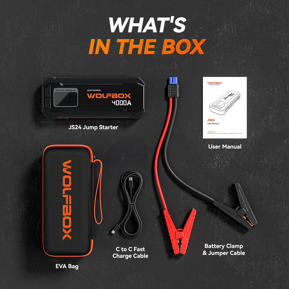 WolfBox JS24 4000A Car Jump Starter Battery Pack photo 7
