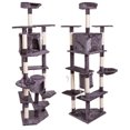 thumbnail image 6 of 80" Solid Cute Sisal Rope Plush Cat Climb Tree Cat Tower Gray, 6 of 8
