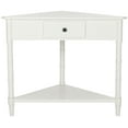 thumbnail image 3 of SAFAVIEH Gomez Solid Casual Corner Table With Storage Drawer, Distressed Cream, 3 of 9