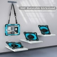 thumbnail image 7 of REQO Case for iPad 9th/ 8th/ 7th Generation Case 10.2 Inch,Heavy Duty Shockproof iPad 10.2 Case 2021/2020/ 2019 with 360°Rotatable Hand/Shoulder Strap,iPad Case 9th Generation, 7 of 7