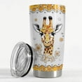 thumbnail image 3 of Giraffe Tumbler 20oz Jewelry Drawings Stainless Steel Insulated Tumblers Gifts for Women Girls Teen Coffee Travel Mug Cup Gift for Birthday Christmas, 3 of 7
