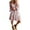 Pink, variant on Uaswgudfs Women's Sleeveless Flowy V-Neck Tank Dress - Casual Summer Sundress with Abstract Print, Cinched Waist & Tiered Skirt Beige L