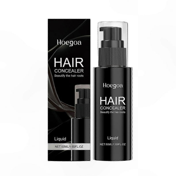 Natural Hair Concealer for Salon Use, Gentle Formula with Long-Lasting Color in Brown and Black Shades