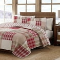 thumbnail image 5 of Cotton True Patchwork Reversible Red Tartan Plaid Timeless Quilt Bedding Set, Coverlet Bedspread, Comforter Set for Bedroom, Guest Room, Apartment, Home, Hotel, Classic Plaid, Queen -3 Piece, 5 of 5