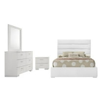 Felicity 4-piece Twin Bedroom Set White High Gloss
