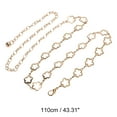 thumbnail image 3 of Unique Bargains 1 Pc Waist Chain Flower Design Adjustable Waist Cord for Women Gold Tone, 3 of 6