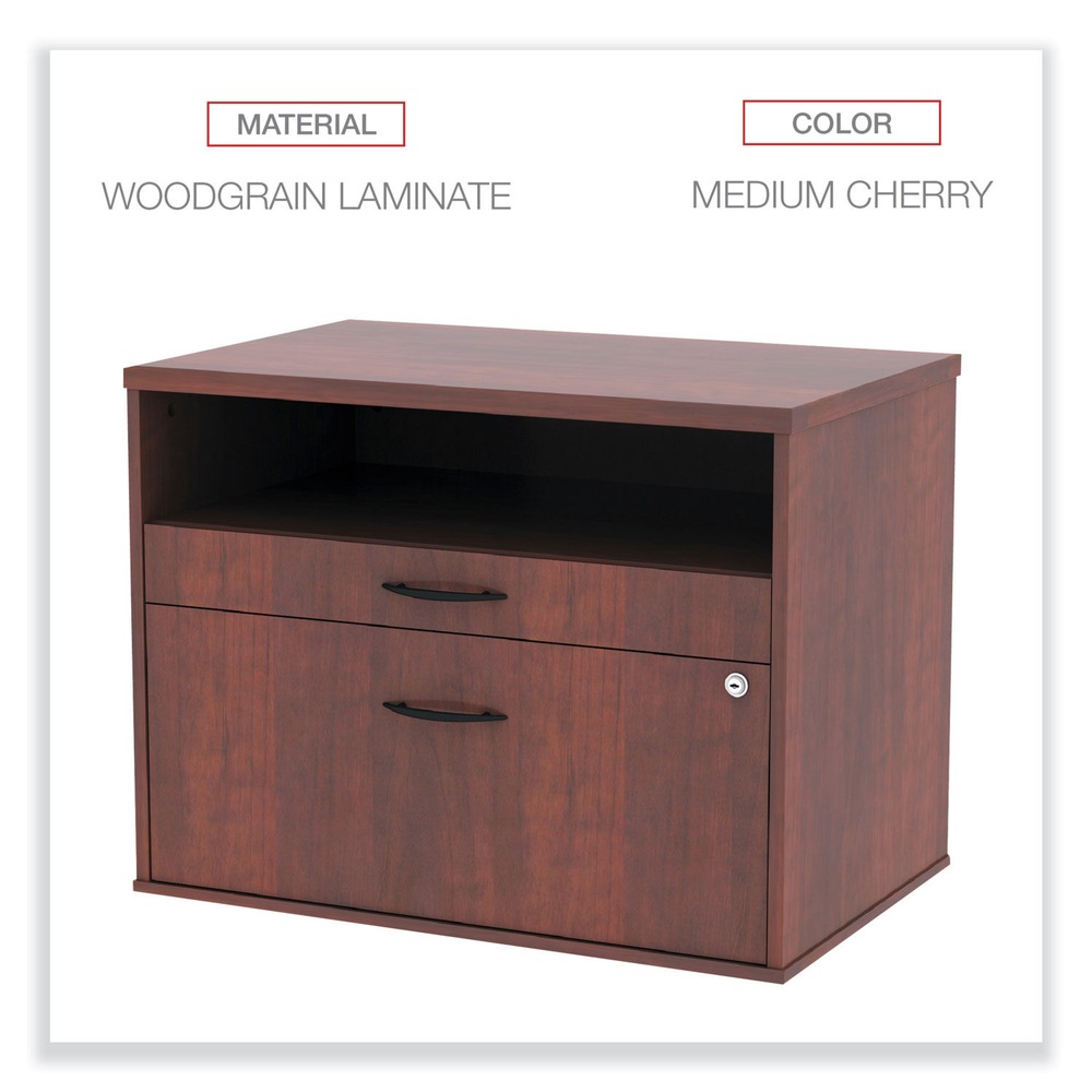 Alera 2 Drawers Lateral Lockable Filing Cabinet, Cherry - image 4 of 8