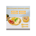 thumbnail image 4 of Juego De Alimentación De Silicona Antideslizante Para Bebés amarillo, 4 of 5