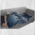 thumbnail image 6 of City Soft Flannel Fleece Throw Blanket, Gloomy Skyscrapers View of New York America, Cozy Plush for Indoor and Outdoor Use, 70" x 90", Blue Grey Petrol Blue, by Ambesonne, 6 of 6