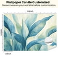 thumbnail image 3 of Peel and Stick Wallpaper Canvas Designer Tropical Bahamian Breeze Collection Azure Palm Leaves Banana Modern Art Wall Mural Decor Self Adhesive and Removable 100in x 144in, 3 of 7
