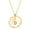 Gold Letter D, variant on PAURO Initial Necklaces for Women Heart Circle A-Z Pendant Silver Rose Gold Plated Stainless Steel Chain Dainty Alphabet Letter Cute Statement Colorful Jewelry Silver R