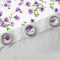 thumbnail image 4 of Manfei Chic Flowers Black Out Curtains for Teens Boys Girls,Green Purple Curtains Pack of 2 (42x63 Each),Spring Graden Bedroom Curtains,Luxury Bedroom Decor, 4 of 6
