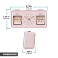 thumbnail image 6 of La Crosse Clock Daily Flip Pink Tabletop Alarm Clock with Calendar, 636-379P, 6 of 6