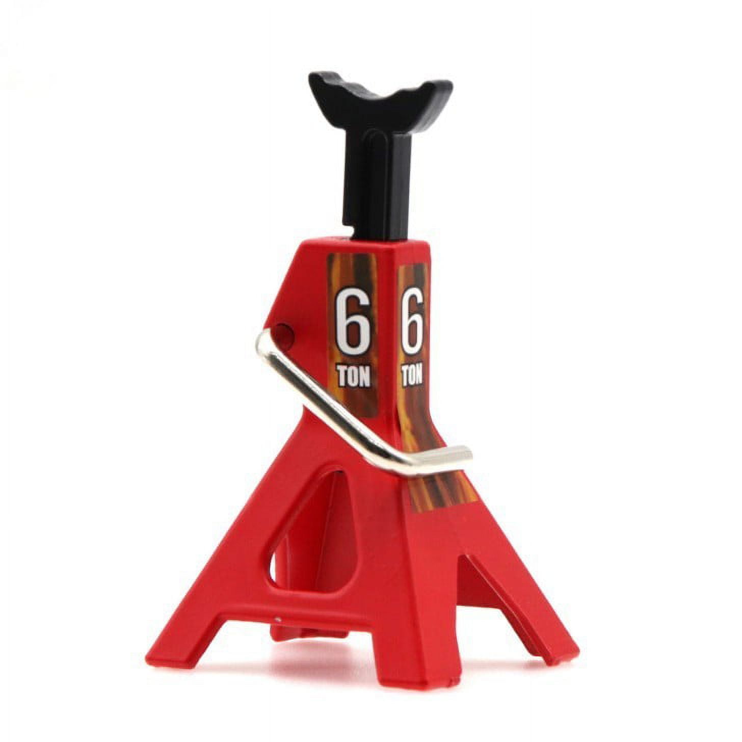 Culer 2Pcs Repairing 1/10 Scale 6TON Adjustable for Car Stand Height Jack Metal 2Pcs Tool Car Model