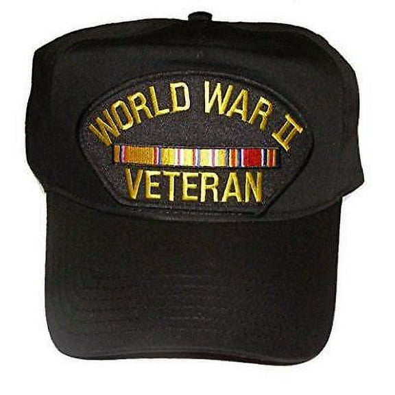 WWW II WORLD WAR TWO 2 VETERAN HAT CAP W/ ASIATIC PACIFIC RIBBONS