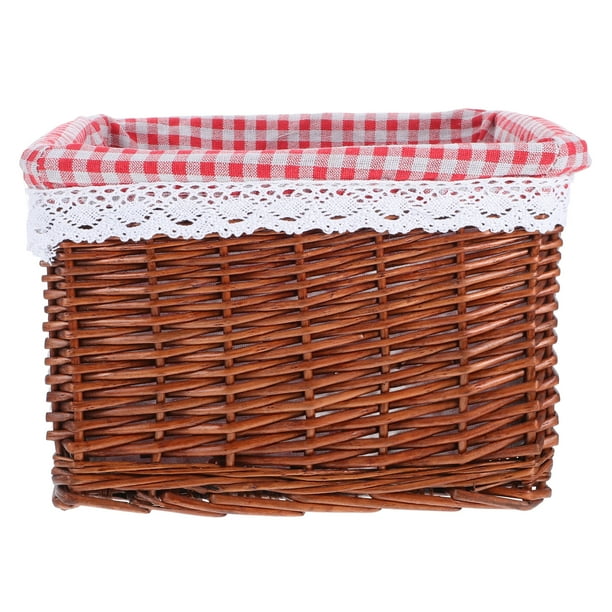Cesta tejida para juguetes, cesta de mimbre para almacenamiento, cesta cuadrada de algas marinas, cestas cúbicas, organizador de ropa, bolsa para estantes de baño y hogar