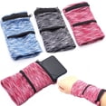 thumbnail image 1 of Brazalete ligero para teléfono, bolsa deportiva, brazalete para correr con soporte para teléfono, funda para teléfono, azul, blanco y rosa, 3 uds. Rojo Verde, 1 of 5