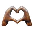 thumbnail image 2 of tasrioml Love Heart Hand Figurine Heart-shaped Gesture Resin Sculpture Statue Sculpture Home Office Desktop Decoration Ornament Christmas Gift, 2 of 7