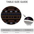 thumbnail image 6 of Elastic Hem Round Tablecloth with Boho Floral Pattern - Vibrant Table Cover for Patio Use - Fits 52 to 56 Inch, 6 of 7