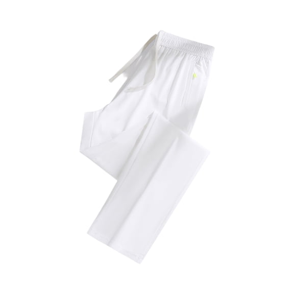 Dresfit Running Pants Womens Quick Dry Ice Silk Workout Pants 2026 Summer Breathable Beeswan Pants for Women Over 50 Ultra Stretch Plus Size Trousers White L