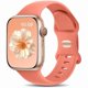 thumbnail image 1 of Chenchen Compatible with Apple Watch Straps 44mm 45mm 46mm 42mm 49mm for Men Women, Sport Band Soft Silicone Replacement Strap for iWatch SE Series 11 10 9 8 7 6 5 4 3 2 1 SE 3, Coral, 1 of 1