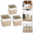 thumbnail image 5 of 1Pcs Cube Storage Bins Fabric Storage Organizer Bins Foldable Cube Storage Baskets with Sturdy Carry Handles Storage Baskets for Home Organizer (11.8 x 11.8 Inch ), 5 of 9