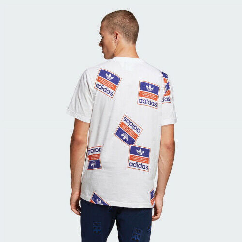 Adidas Originals Men's Stickerbomb T-Shirt White DX3649 - image 4 of 5