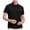 Black, variant on HomeGardon Mens Shirts Turn Down Collar Short Sleeve,Mens Shirts Turn Down Collar Solid-Color Casual Button Pocket Short Sleeve Turndown Collar Shirt,S-XXXXL