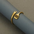 thumbnail image 4 of Kitchen Spatula Ring Stainless Steel Chef Creativity Jewelry for Men Women, 4 of 5