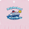 thumbnail image 4 of Inktastic It's My First Cruise Girls Toddler Dress, 4 of 5